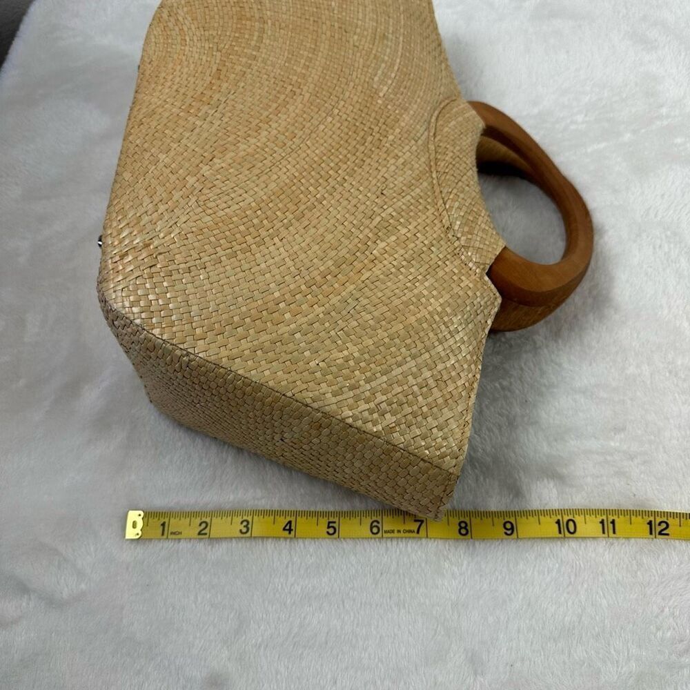 Homemade Custom Painted Top Handle Rattan Bag Jester Trick Or Treat Halloween - Picture 9 of 10
